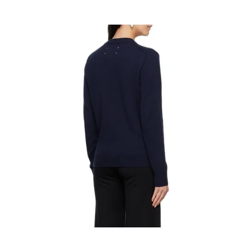 Crewneck Long-Sleeved Knitted Jumper