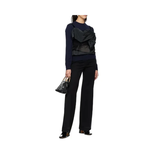Crewneck Long-Sleeved Knitted Jumper