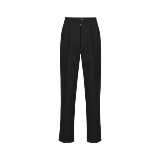 High-Waist Pressed Crease Trousers