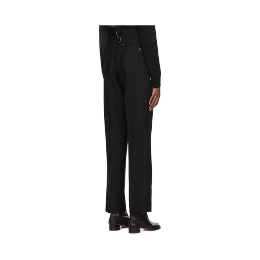 High-Waist Pressed Crease Trousers