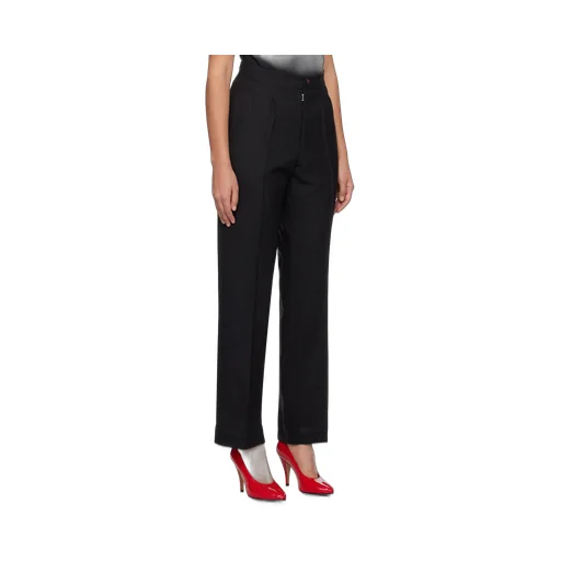 High-Waist Pressed Crease Trousers