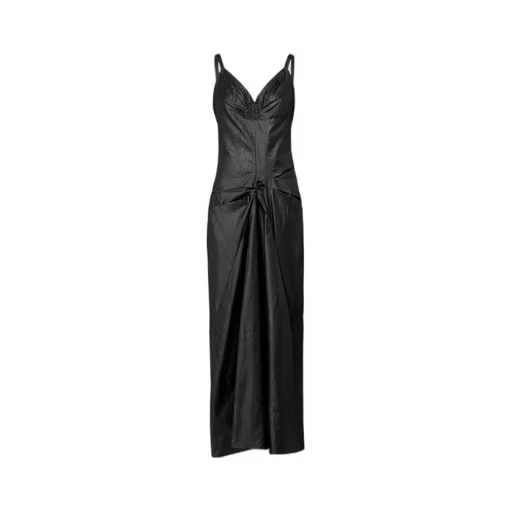 Ruched Sweetheart Neck Midi Dress
