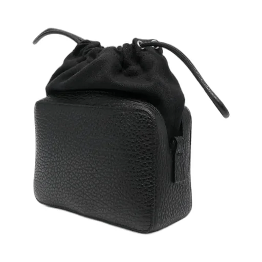 Logo Patch Ruched Shoulder Bag