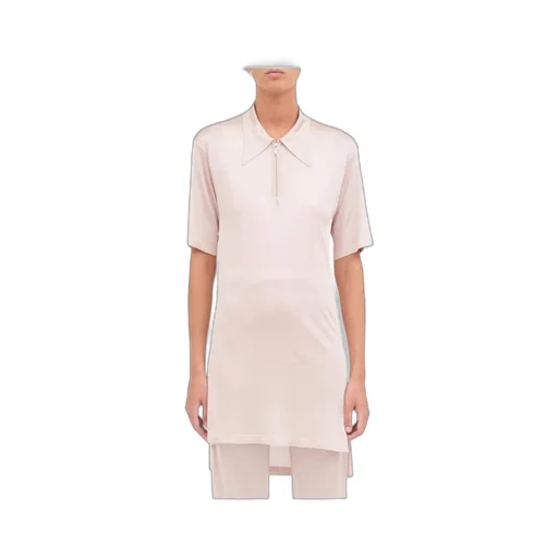 Asymmetric Hem Polo Shirt