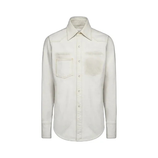 Long-Sleeved Denim Shirt