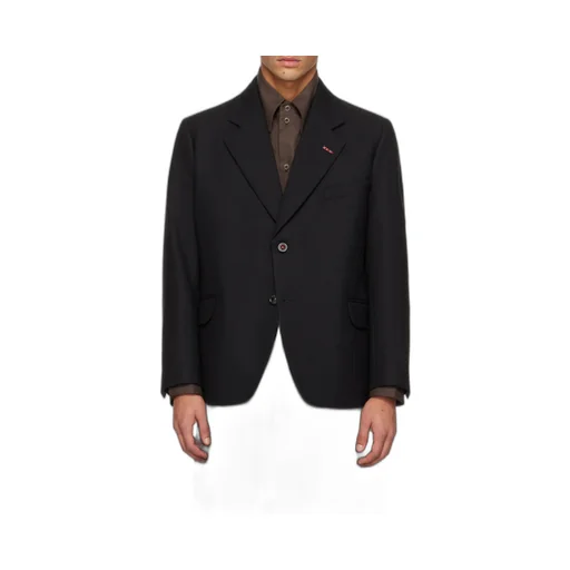 Herringbone Single-Breasted Blazer
