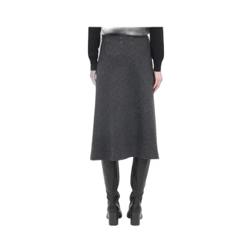 Herringbone A-Line Skirt