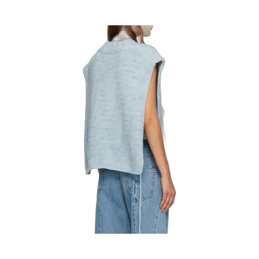 V-Neck Ribbed Knitted Vest
