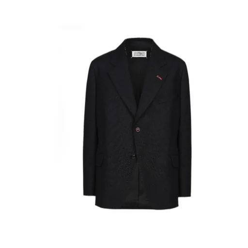 Herringbone Single-Breasted Blazer