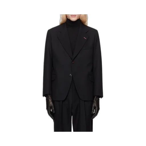 Herringbone Single-Breasted Blazer