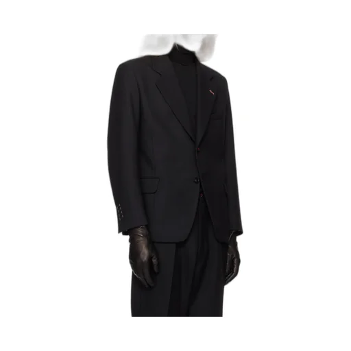 Herringbone Single-Breasted Blazer