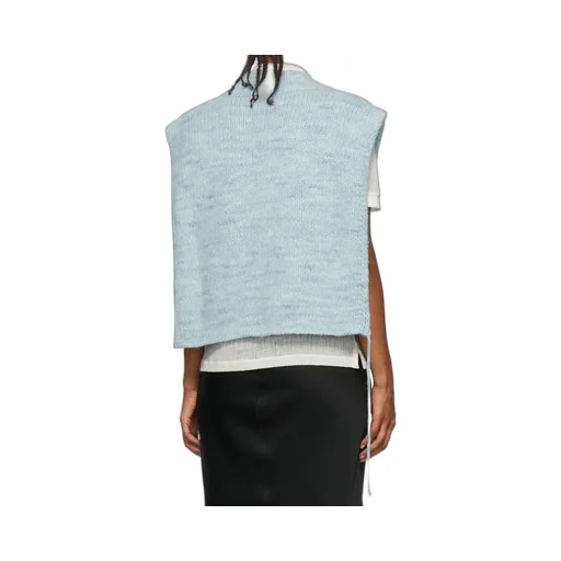 V-Neck Ribbed Knitted Vest