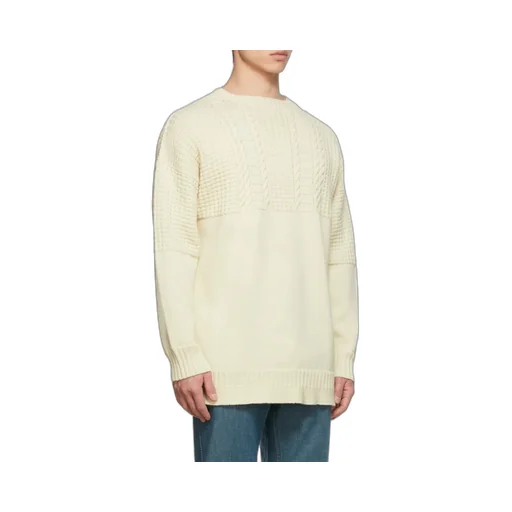 Cable-Knit Crewneck Sweater