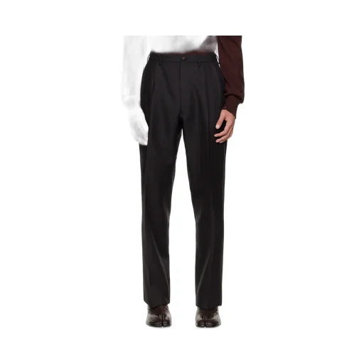 High-Waist Pleated Trousers