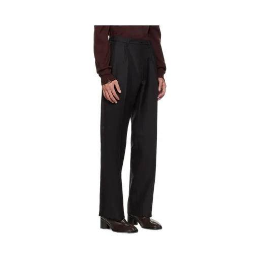 High-Waist Pleated Trousers
