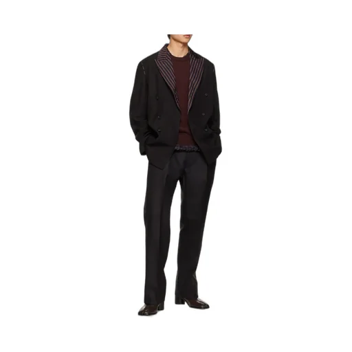 High-Waist Pleated Trousers