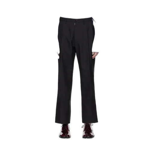 High-Waist Pleated Trousers
