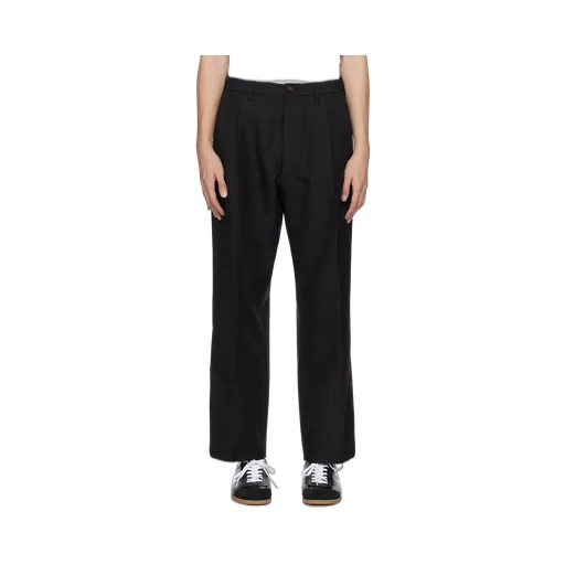 High-Waist Pleated Trousers