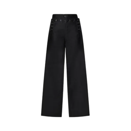 Layered Wide-Leg Trousers