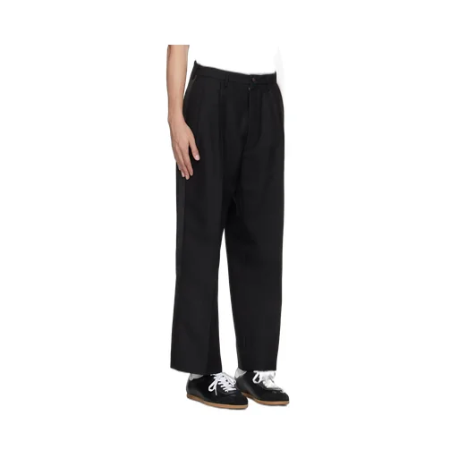 High-Waist Pleated Trousers