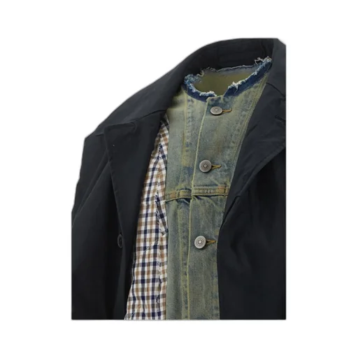 Panelled Long Sleeved Trench Coat