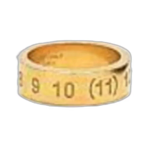 Number Engraved Ring