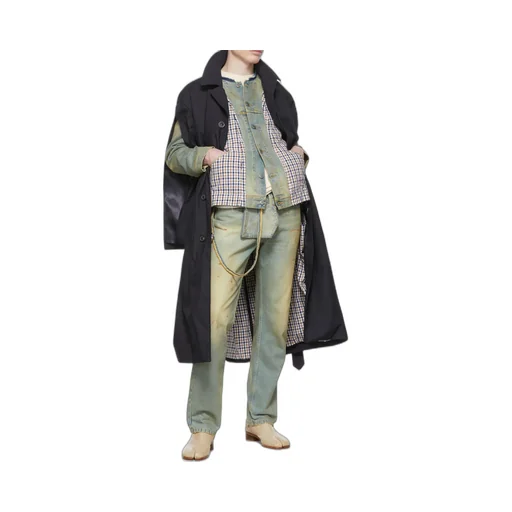 Panelled Long Sleeved Trench Coat