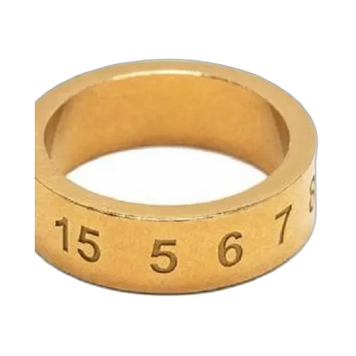 Number Engraved Ring