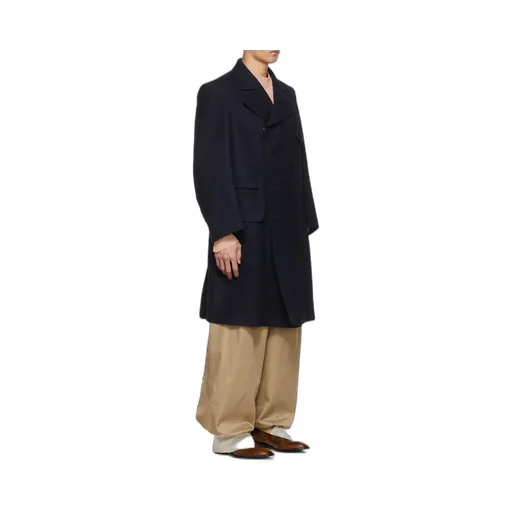 Emblem Wool Coat