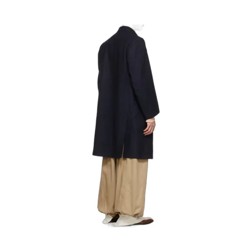 Emblem Wool Coat