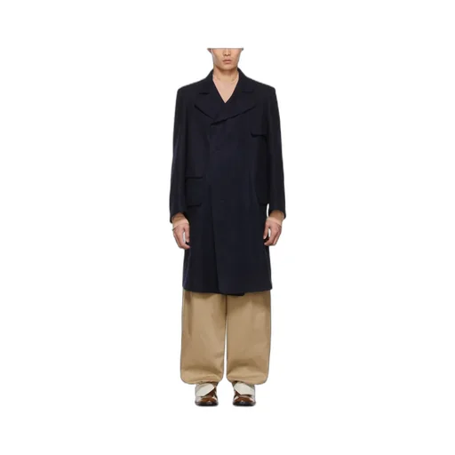 Emblem Wool Coat