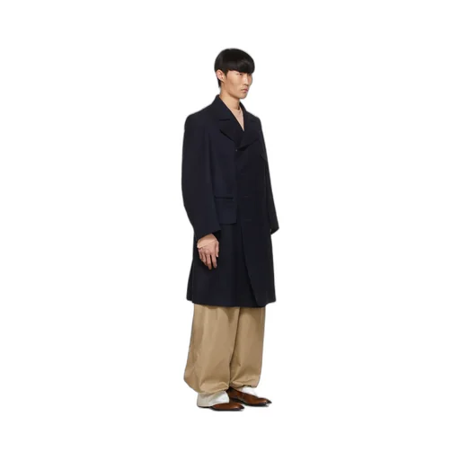 Emblem Wool Coat