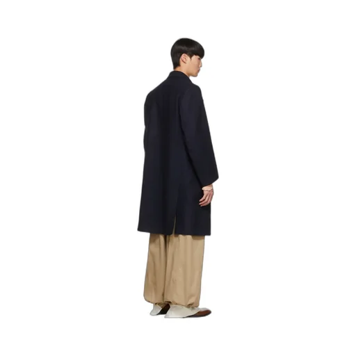 Emblem Wool Coat
