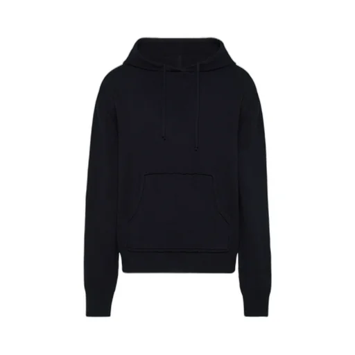 Knitted Drawstring Hoodie