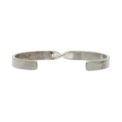 Logo Engraved Twisted Bracelet