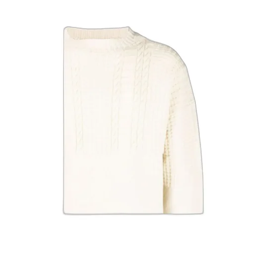 Cable-Knit Crewneck Sweater