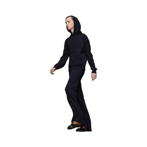 Knitted Drawstring Hoodie