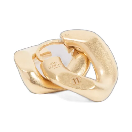 Logo Number Engraved Earrings