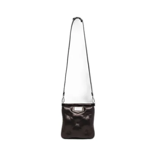 Quilted Logo Patch Messenger Bag