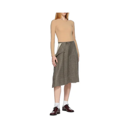 Deconstructed Striped Bermuda Shorts