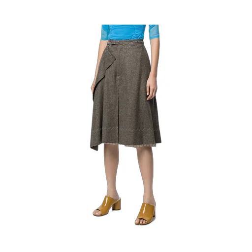 Deconstructed Striped Bermuda Shorts