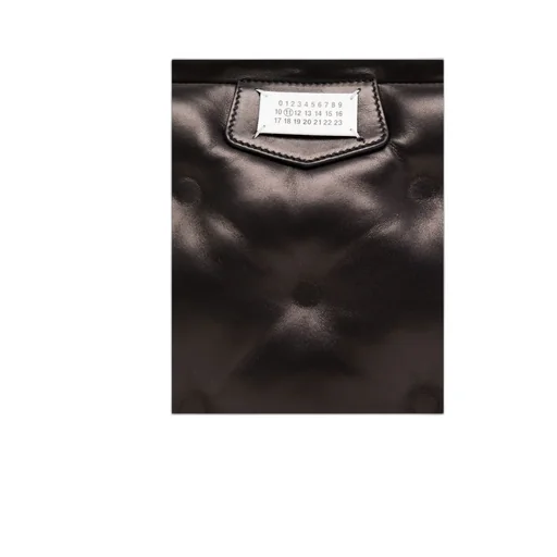 Quilted Logo Patch Messenger Bag