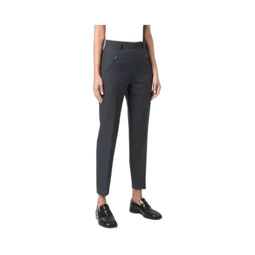High-Waisted Slim-Fit Trousers