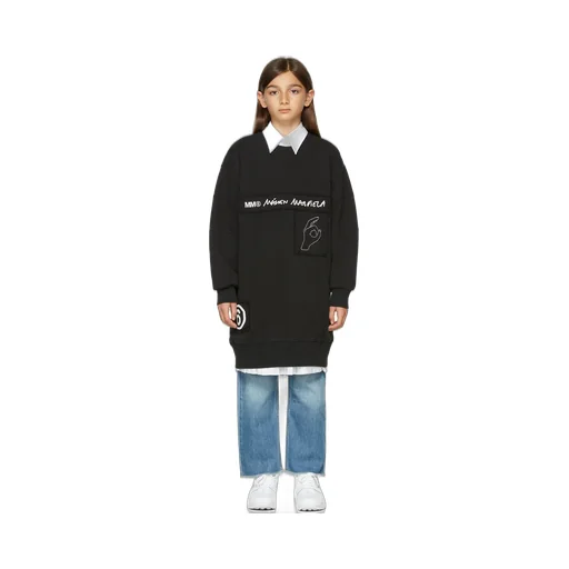 Logo Printed Sweatshirt Dress
