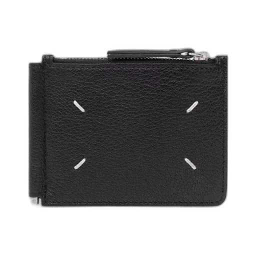 Four-Stitch Detailed Zipped Wallet
