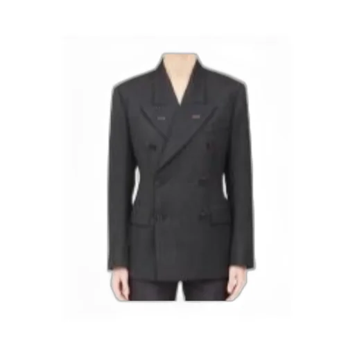 Double-Breasted Long-Sleeved Blazer
