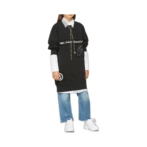 Logo Printed Sweatshirt Dress