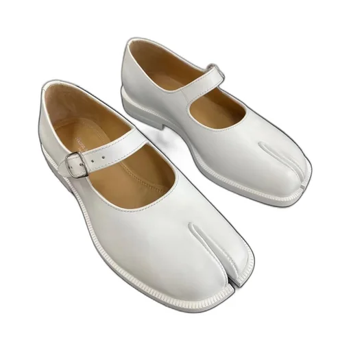 Tabi Leather Mary Jane Shoes