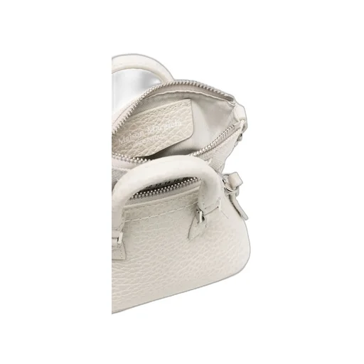 Numbers-Patch Zipped Mini Shoulder Bag