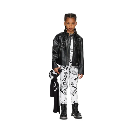 Teen Fragile-Print Stretch-Cotton Leggings